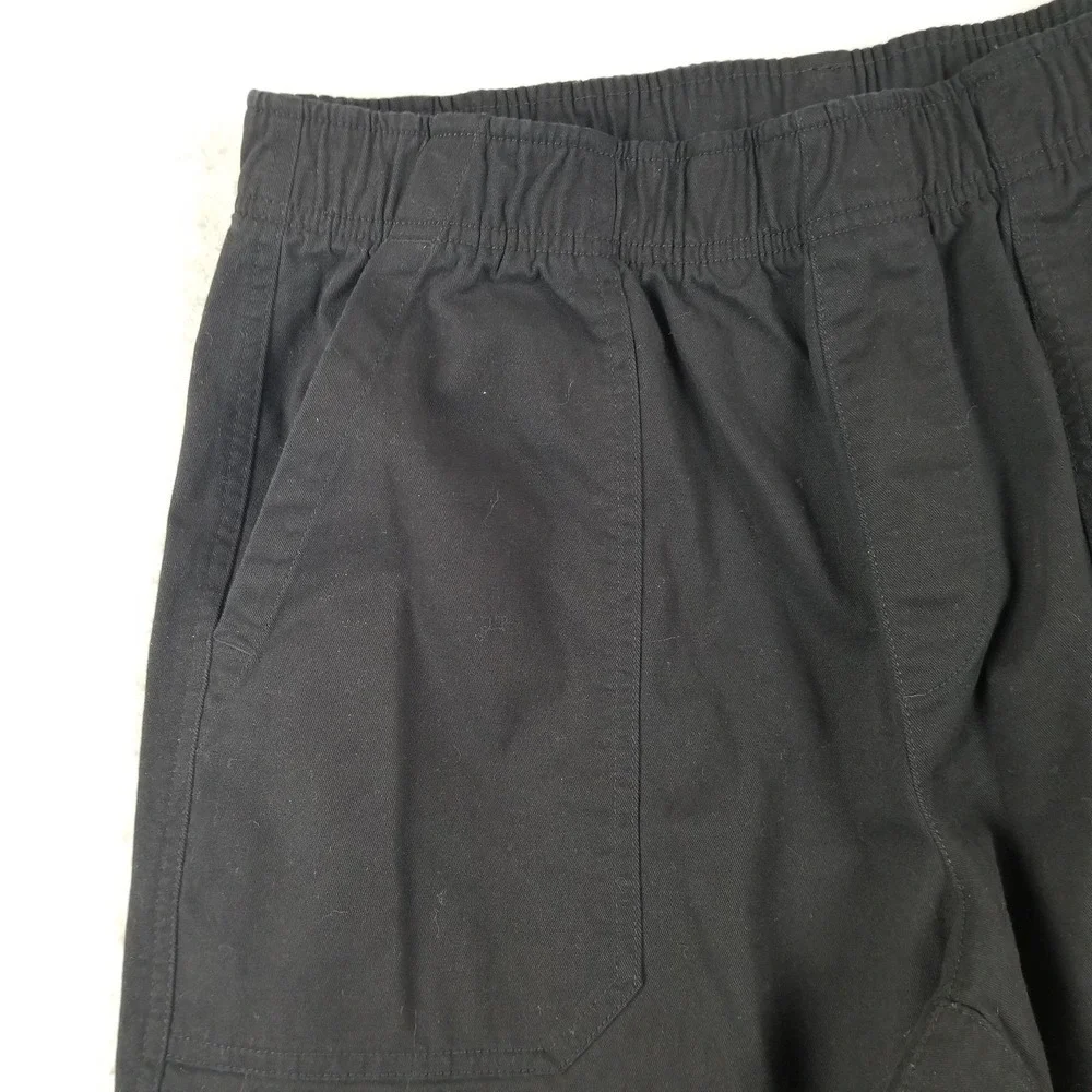 Old Navy Pants Mens Large Black Comfort Waistband Casual Relaxed Fit Cotton